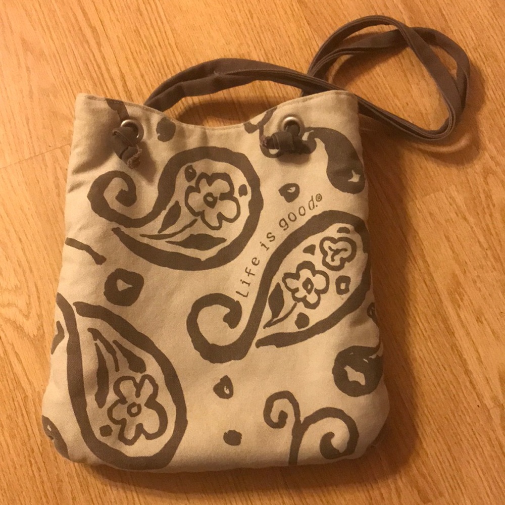 LIFE IS GOOD CANVAS TOTE